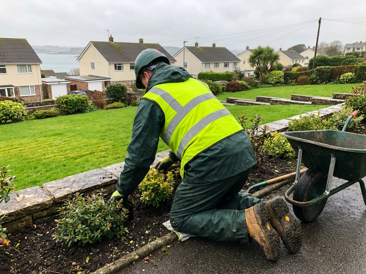 Maintained garden beds