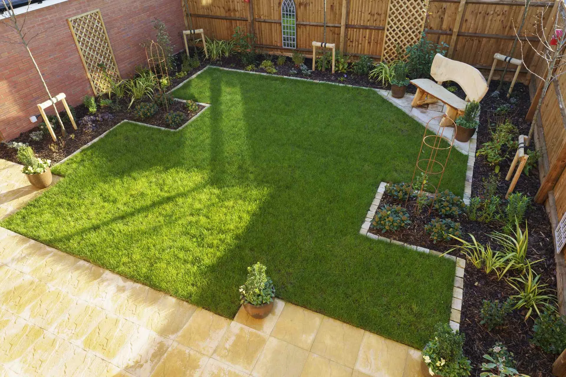 Pressure washed patio and driveway